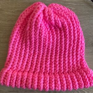 Pink Knitted Beanie